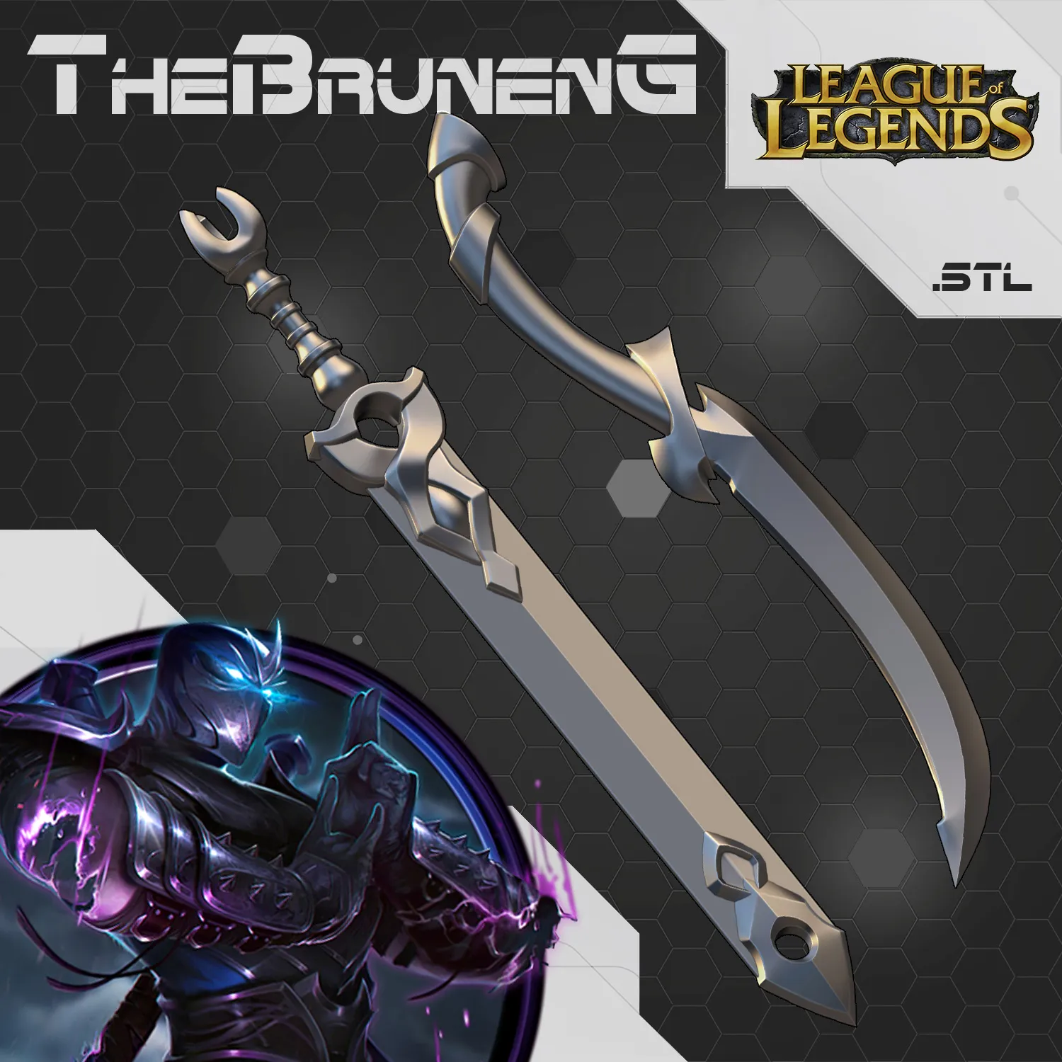 Shen cosplay swords LOL league of legends