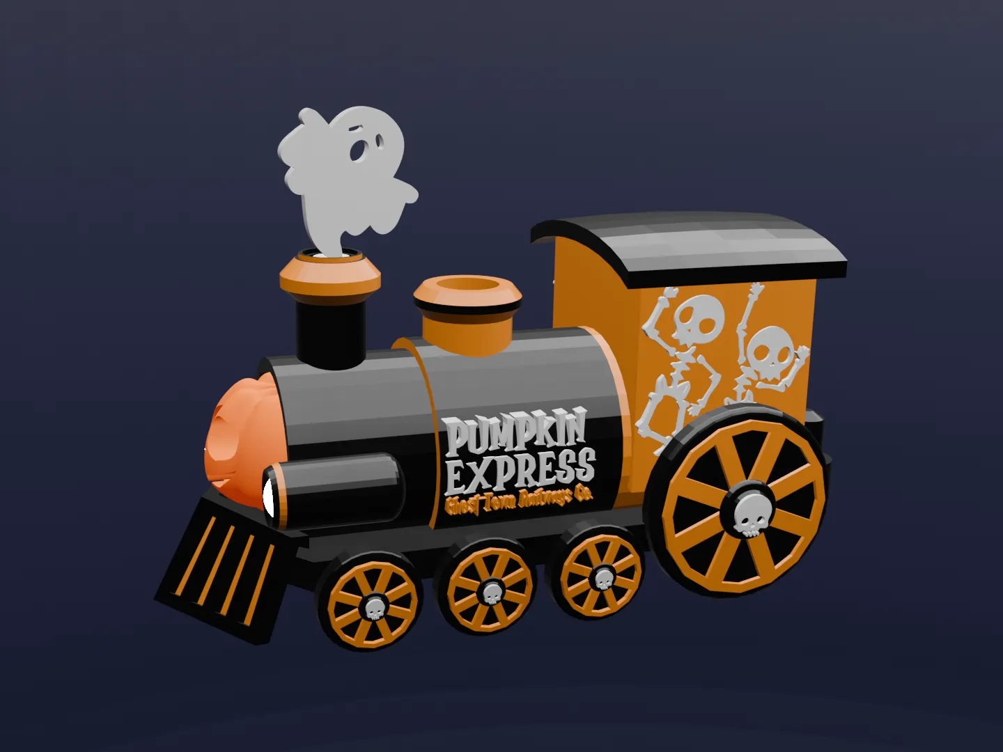 Pumpkin Express - Halloween Train Count-down Calendar