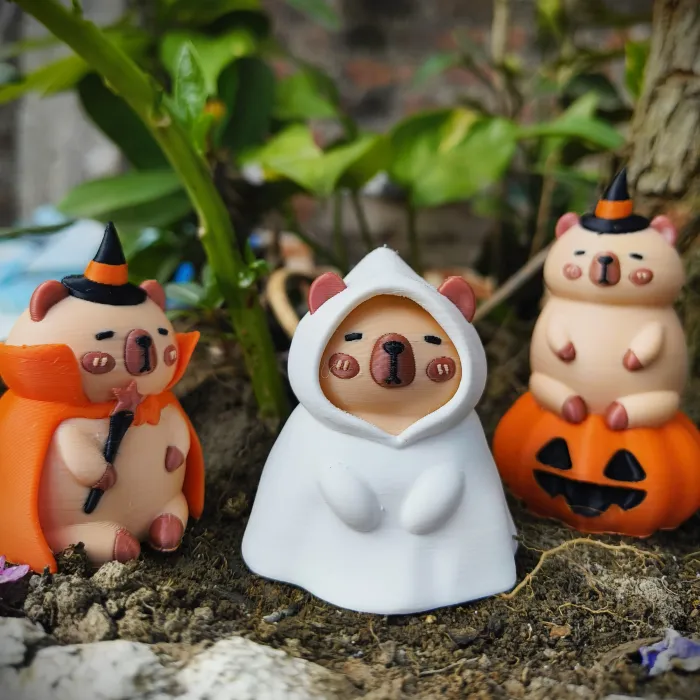 ハロウィン Kapibara3 Other STL Descarga - Halloween Special Cute Capybara