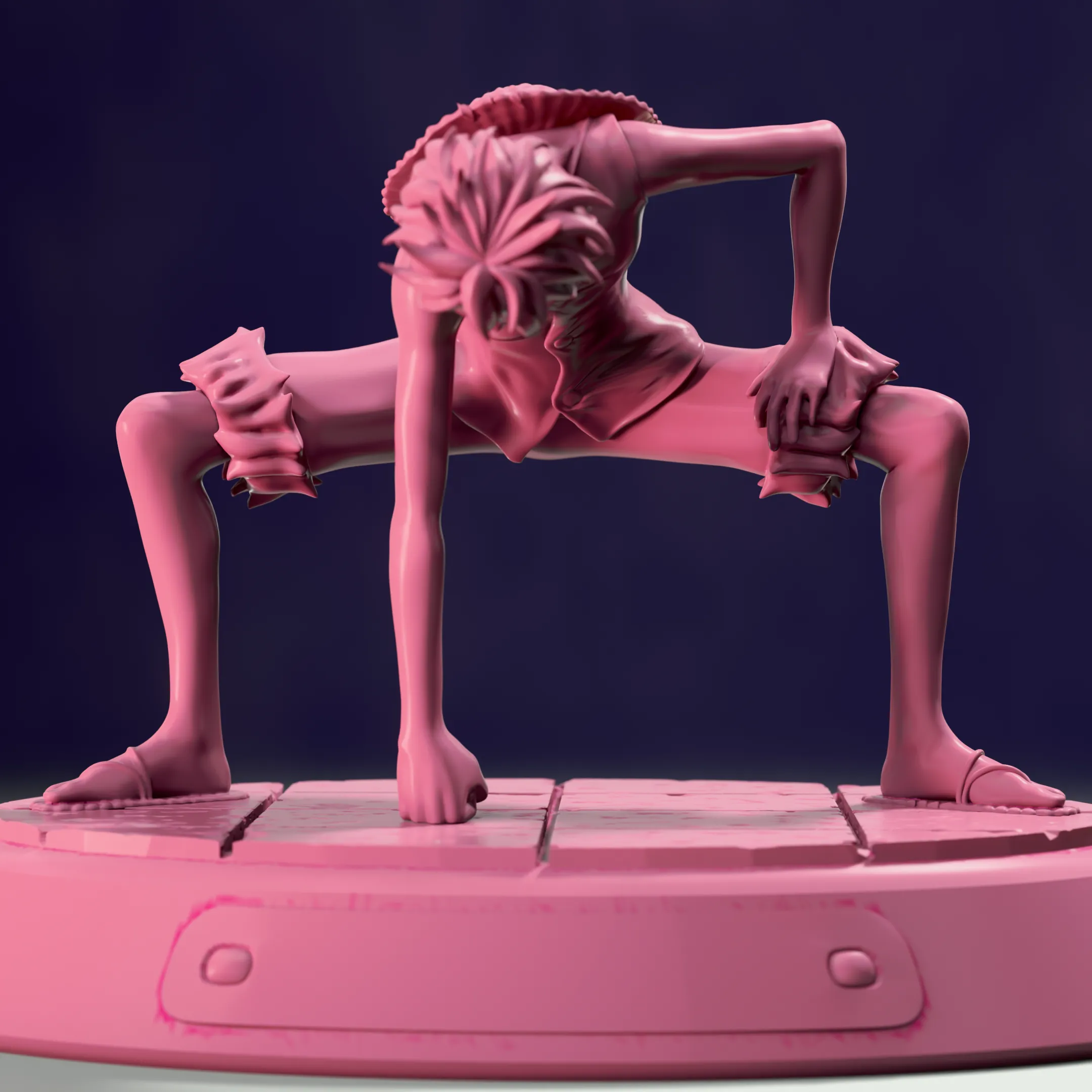 Luffy Fan Art – One Piece 3D Sculpture