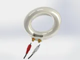 Rodin Coil TORUS .STL 136mm. x 24mm. Diameter with Base-2