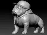 Bulldog model - america bully dog urban vibes decor-2