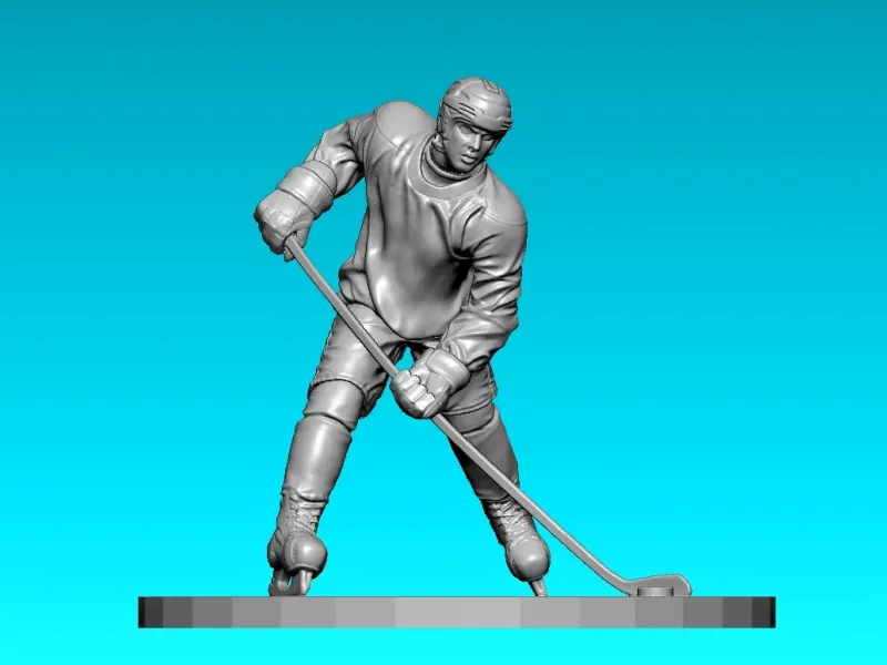 Hockey player skating model - 3D print