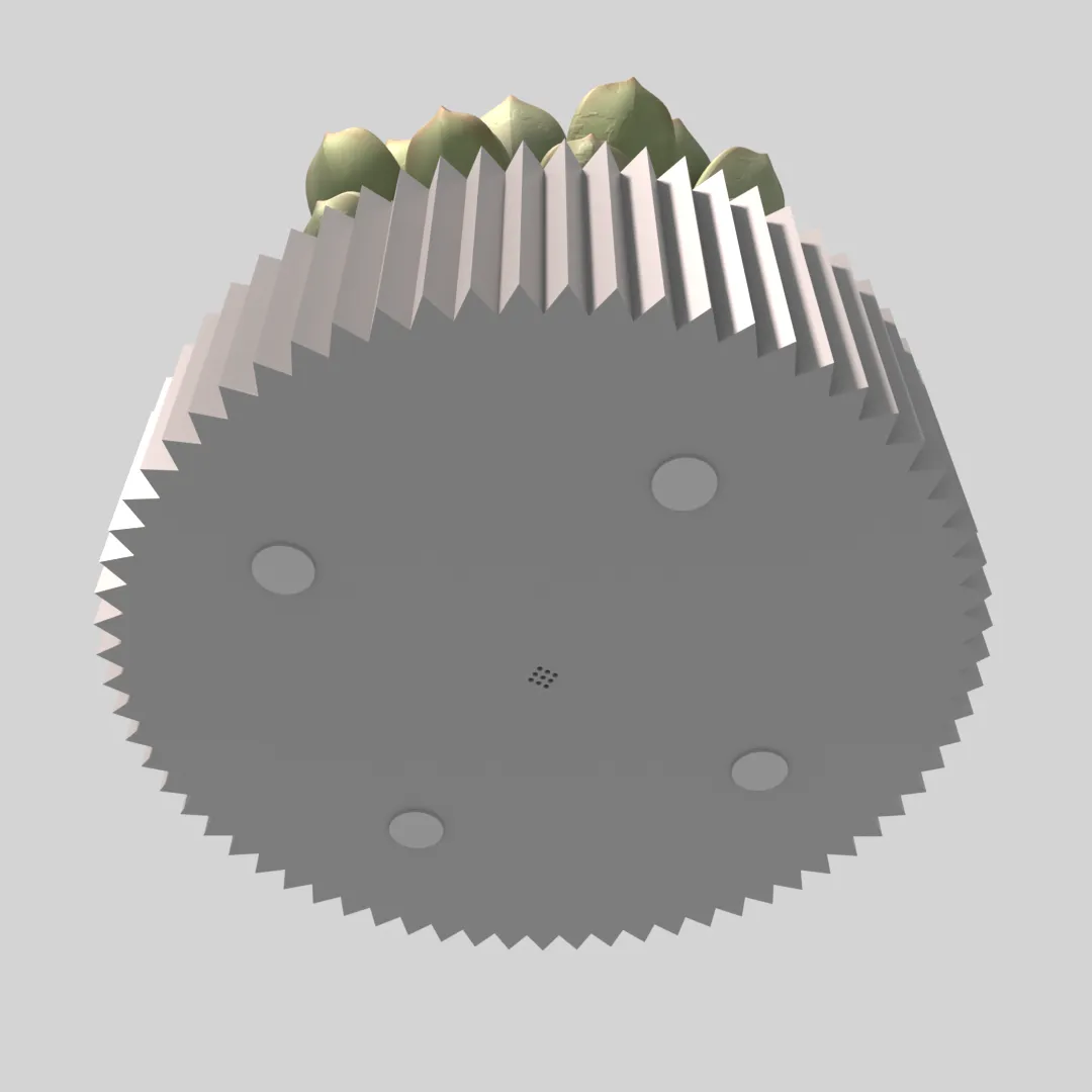 brutalist style planter