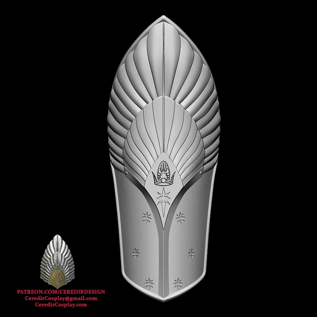Aragorn King Ellessar Shin Armor lord of the rings 3D DL