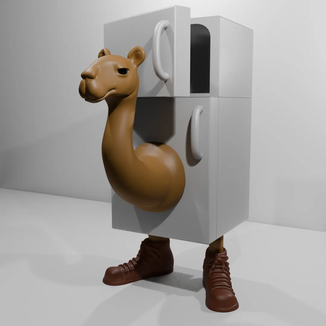 Frigo Camelo Brainroot meme toy