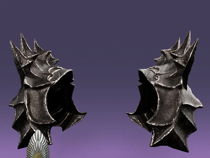 Armure d'épaule de Sauron le seigneur des anneaux 3D TELECHARGEMENT NUMERIQUE