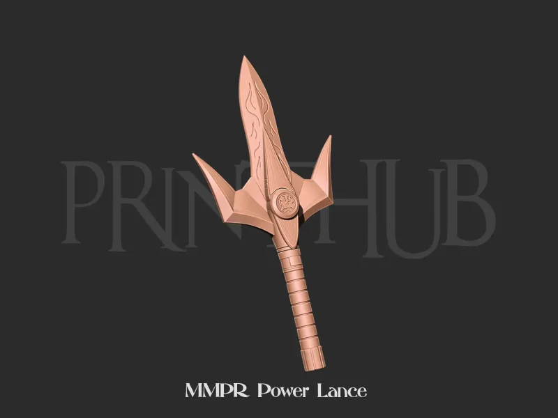 MMPR - Blue Ranger Power lance 3d print model