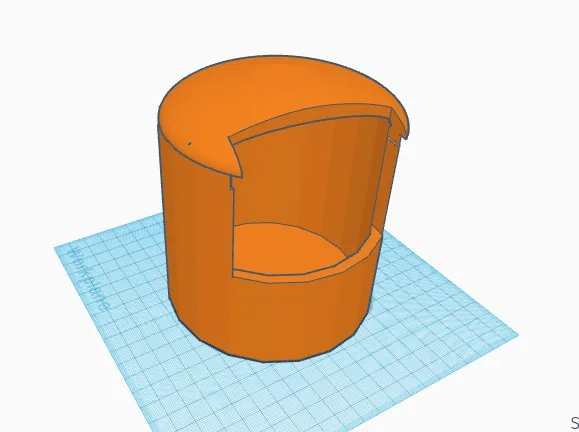 trebuchet ball catcher with a dome top