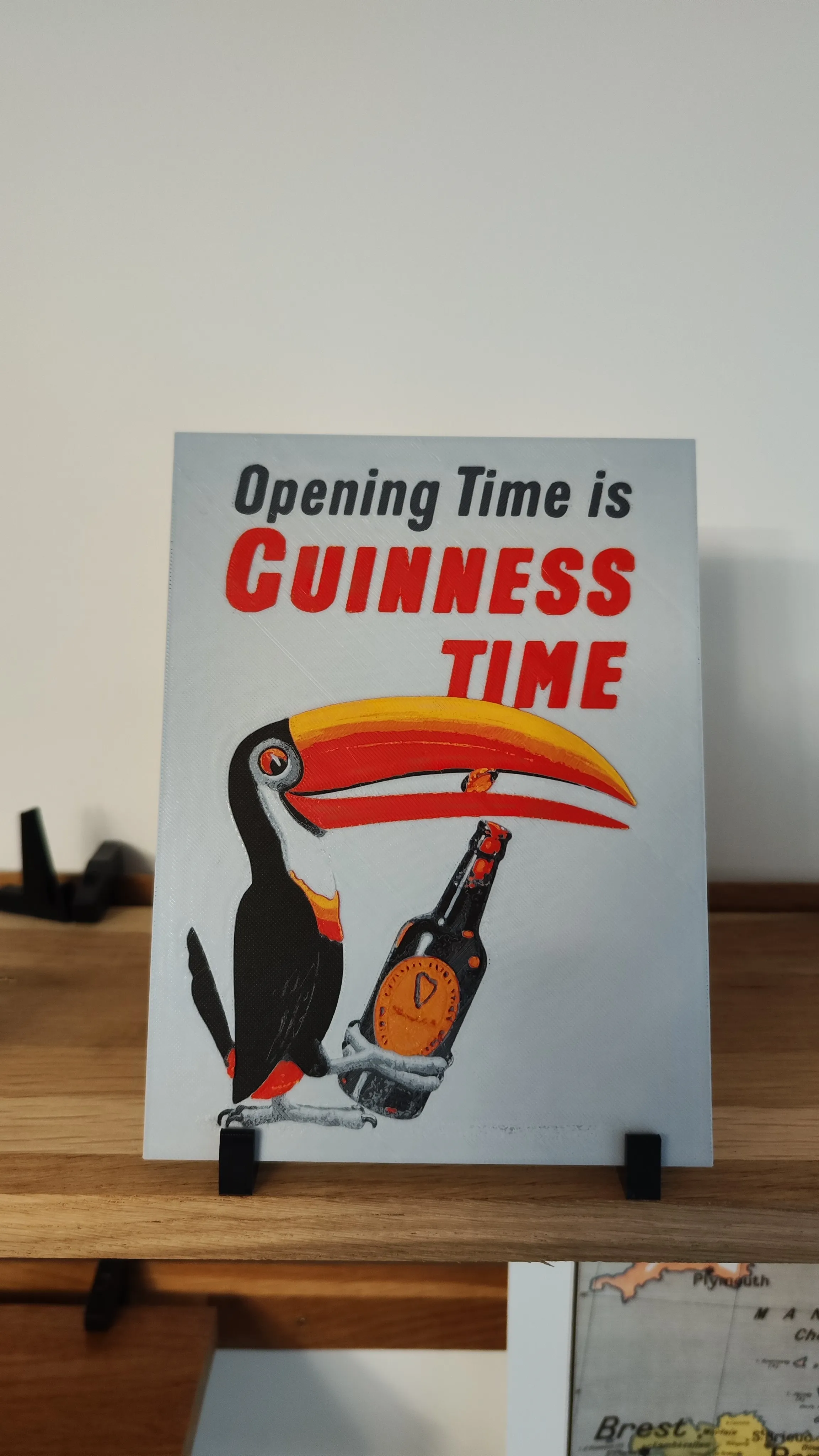 Vintage Guinness advertising poster 01 - Hueforge