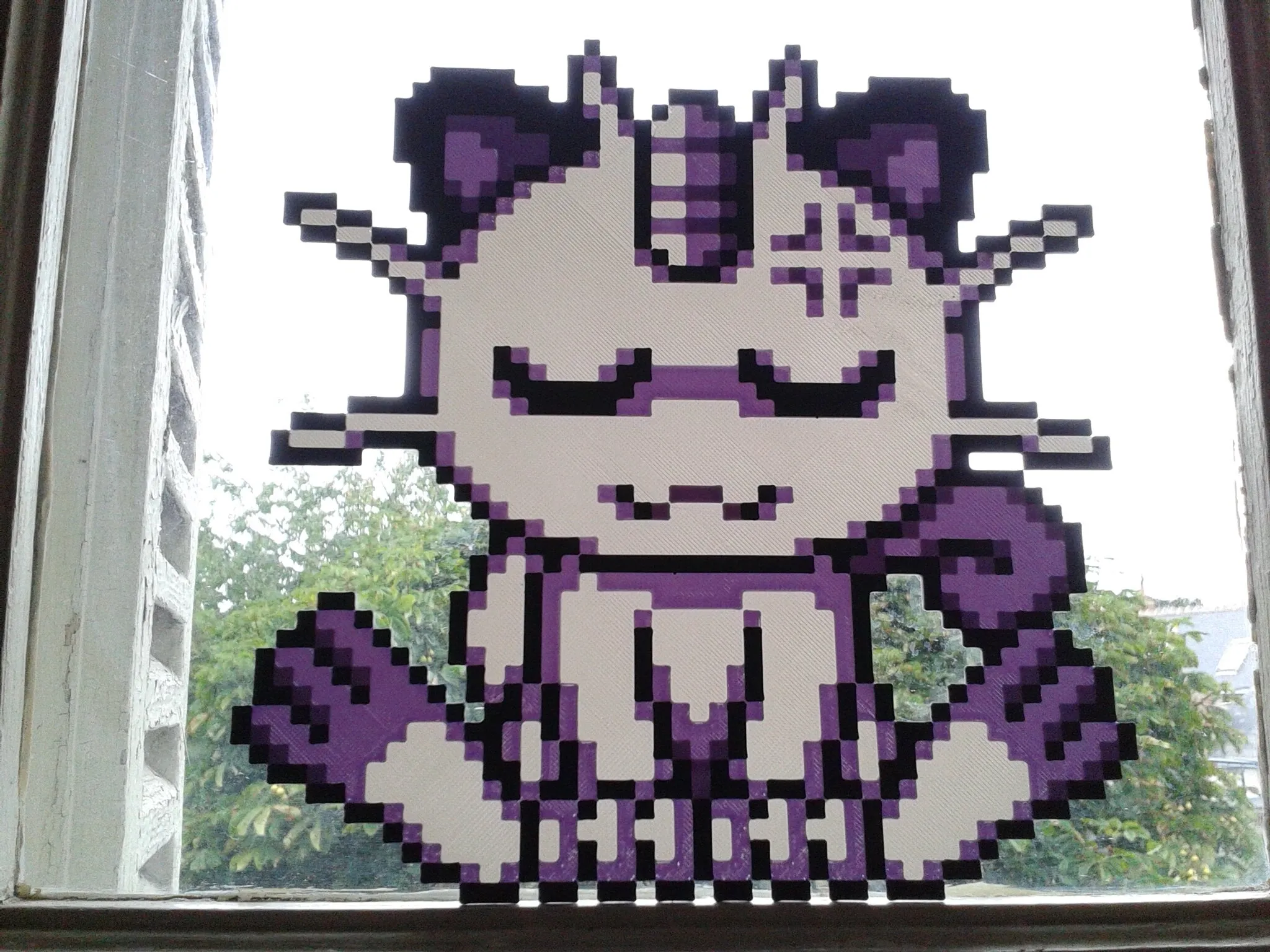 Meowth, Pixel Art, 3 filament changes