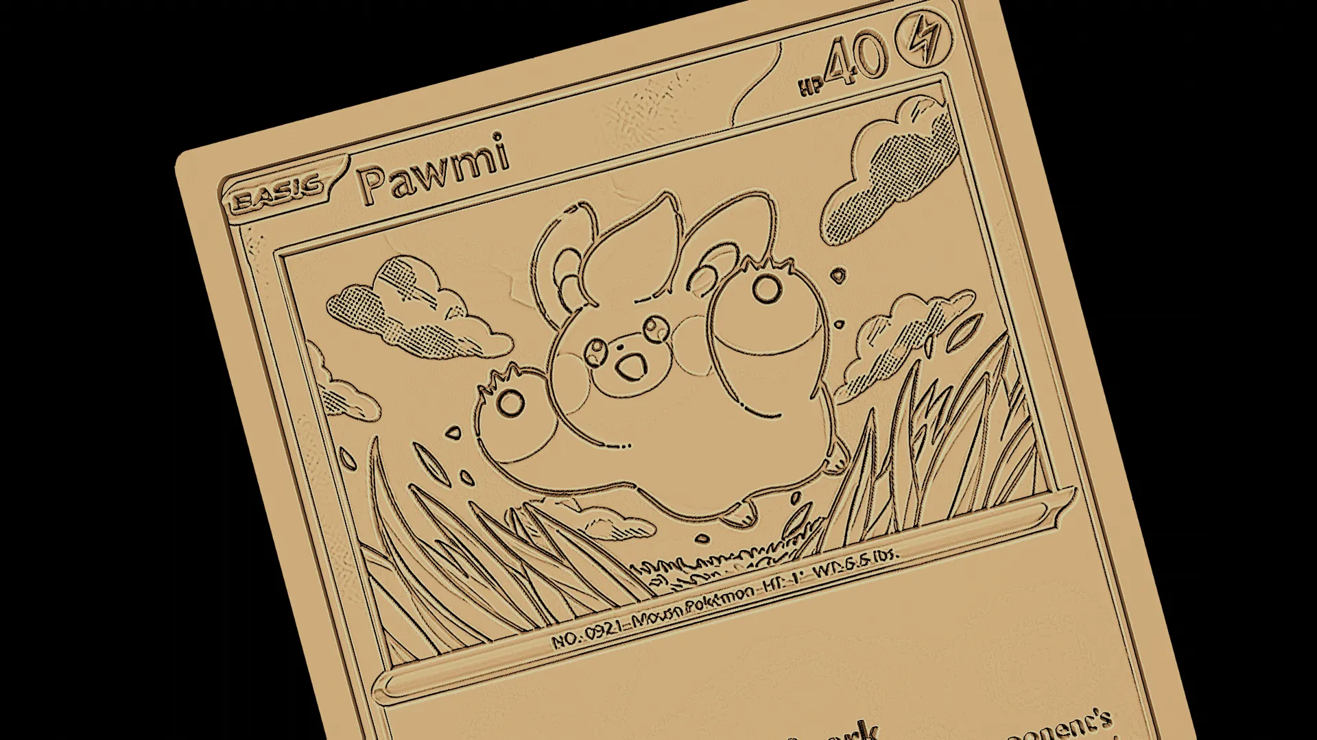 Pawmi Pokemon card
