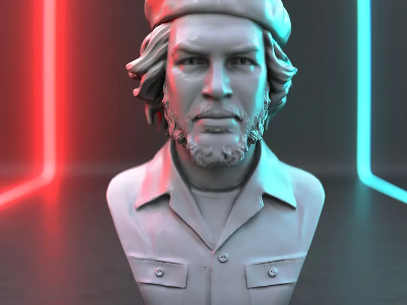 Che Guevara Bust – 3D Printable Model ⭐🟥
