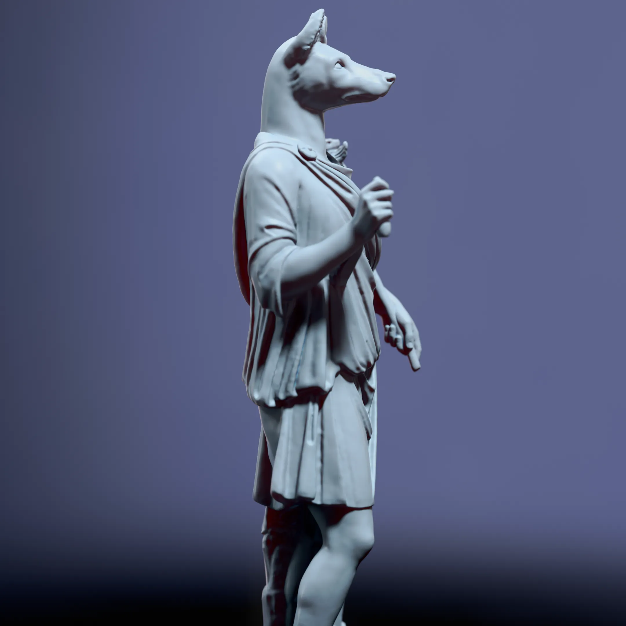 Anubis Statue – Mythological 3D Sculpture