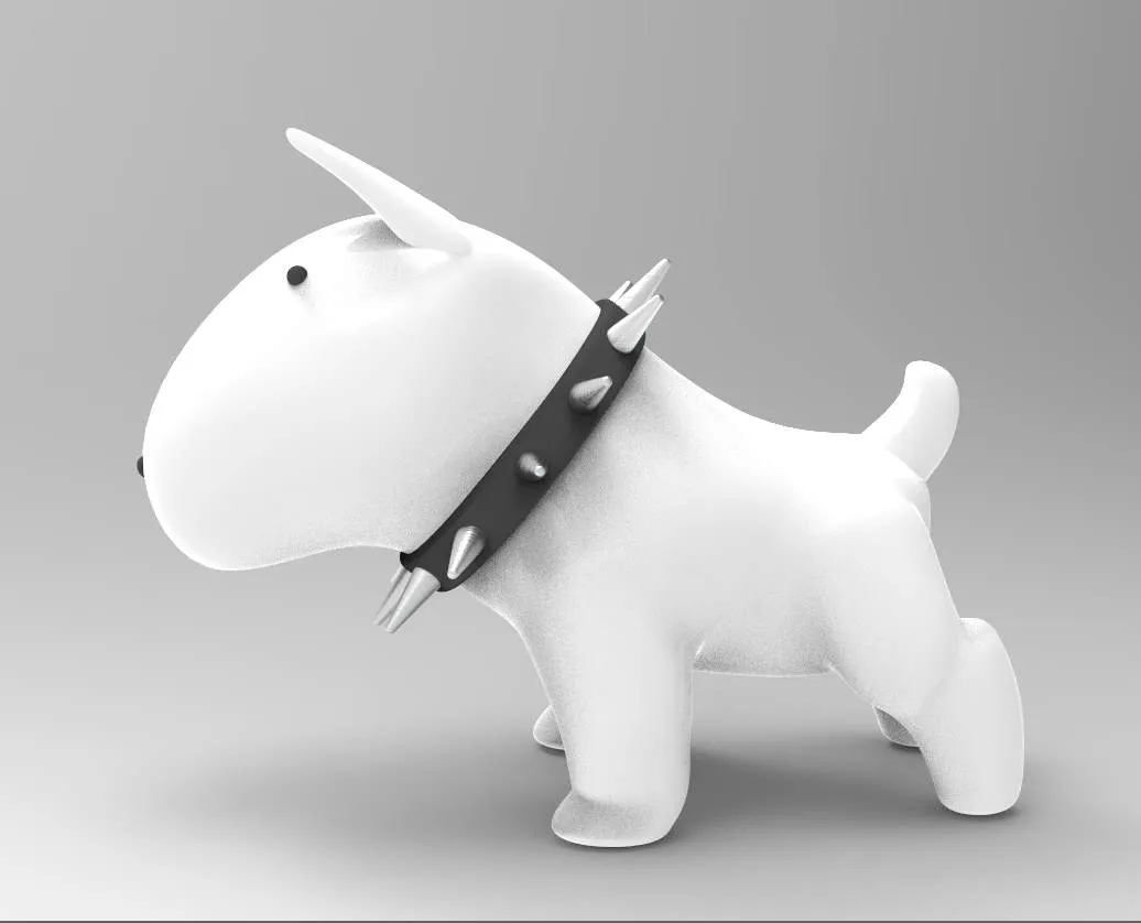 bull terrier dog 3D - STL file for 3D printer