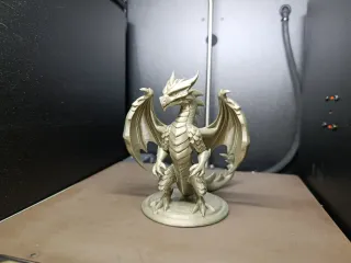 Detailed Standing Dragon Figurine