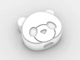 Straw Topper panda bear-1