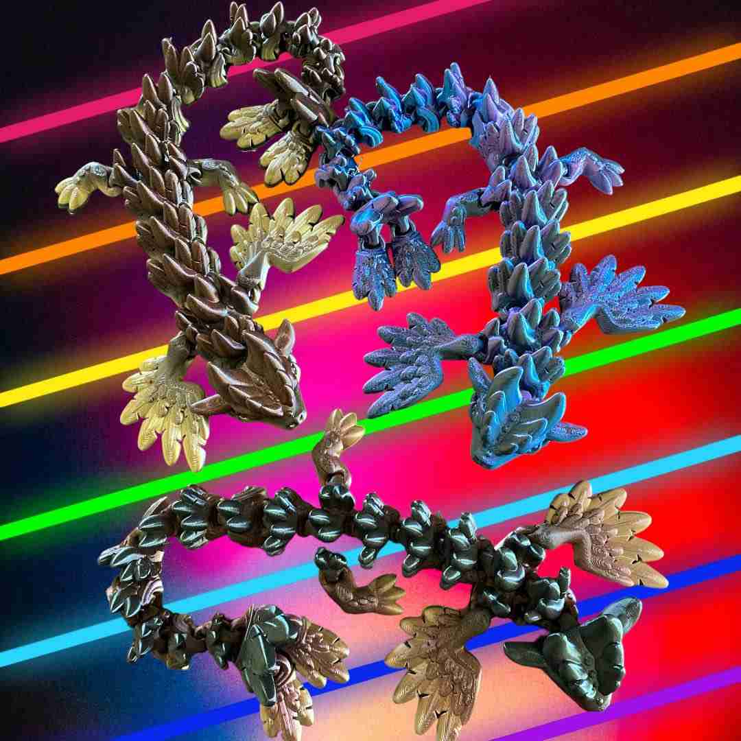 Rainbow Dragon Adult | 3D models download | Creality Cloud