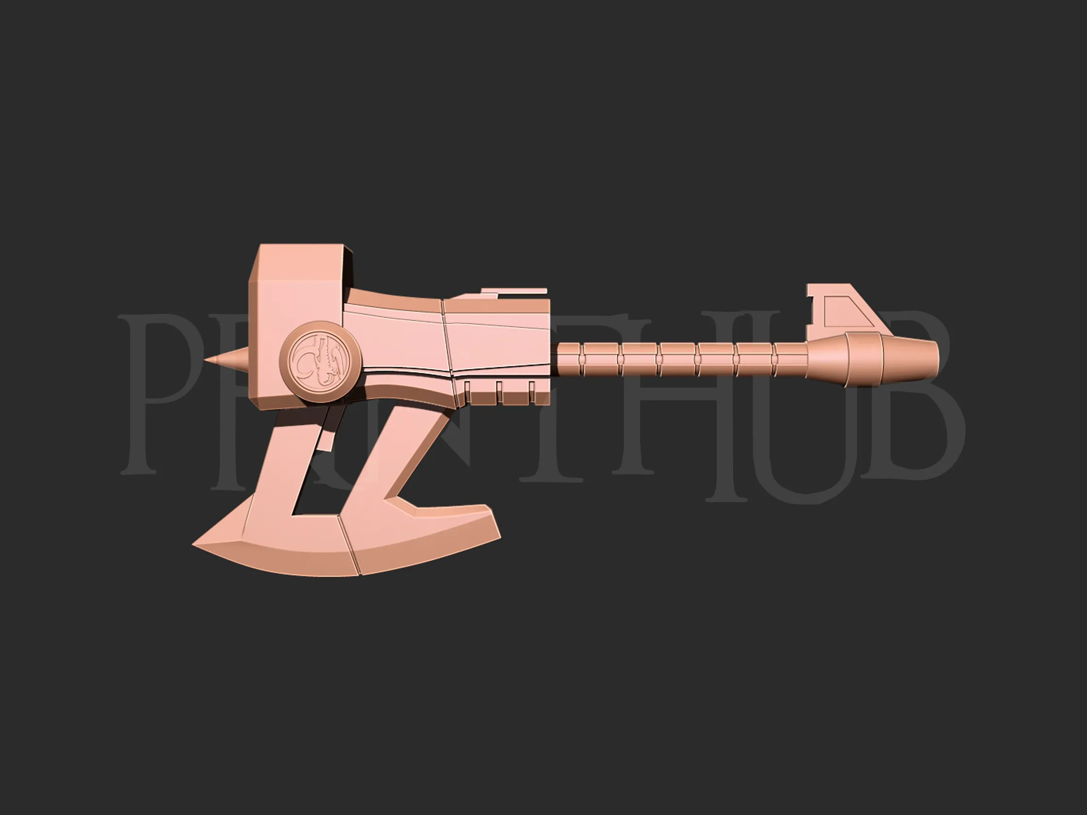 Mmpr Power rangers Black axe 3D print model
