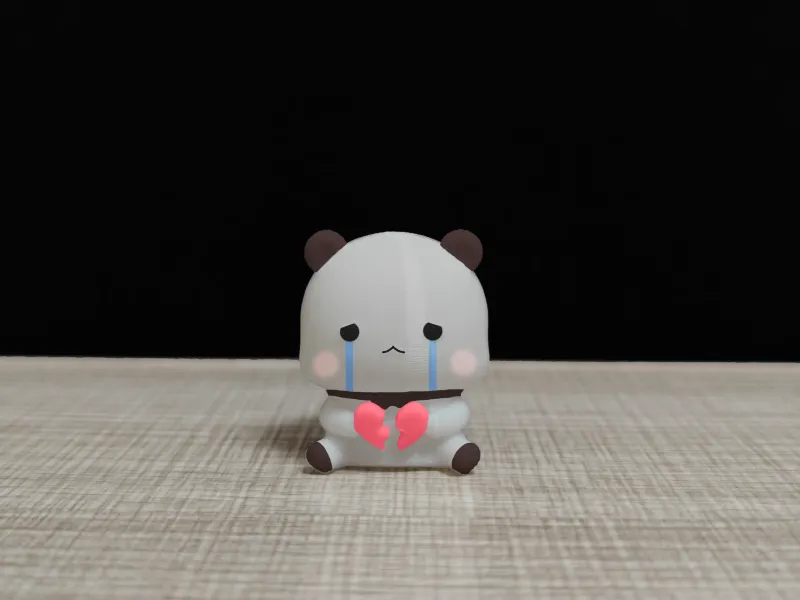 Couple Bear-Sit_heart-broken_Yier