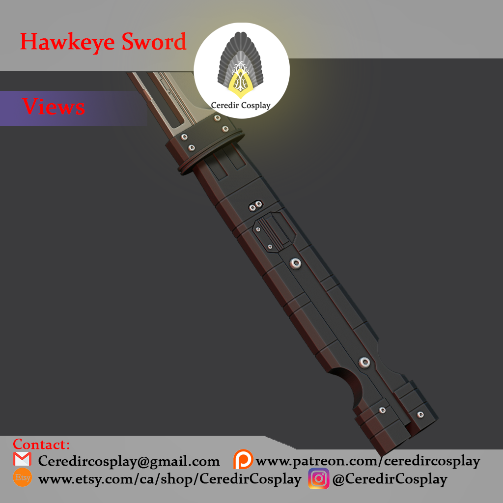 Hawkeye Sword / Ronin Sword 3d digital file | 3D models download ...