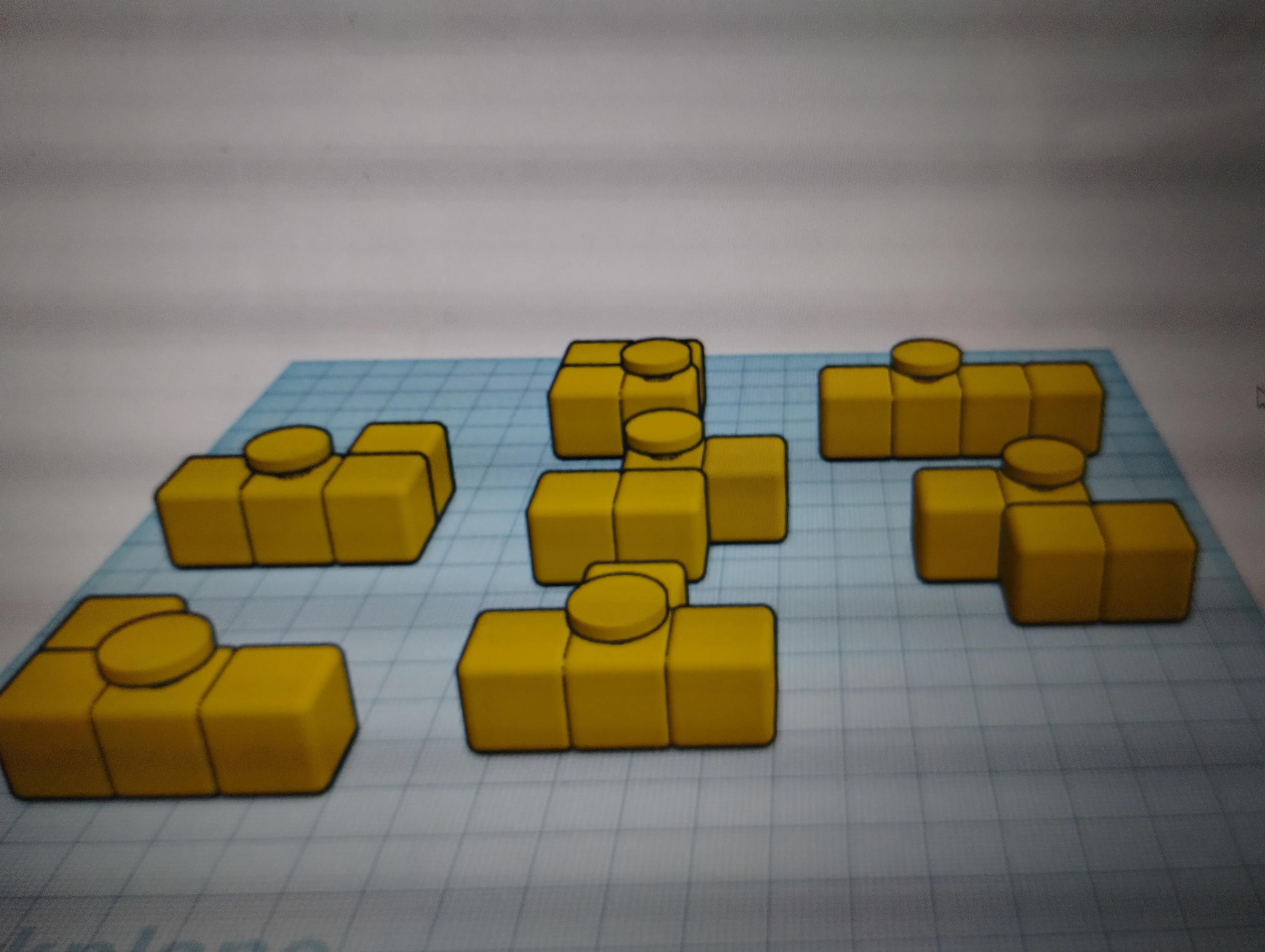 Ciondoli a forma di blocco di tetris