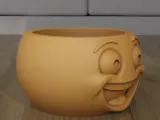 Cute Smiley Happy Face Planter and Character Pot STL-4