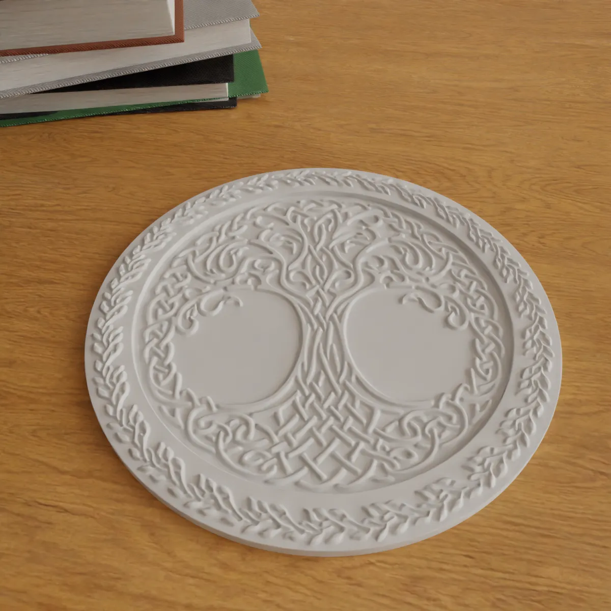 celtic tree coaster - wall decor - table top stl