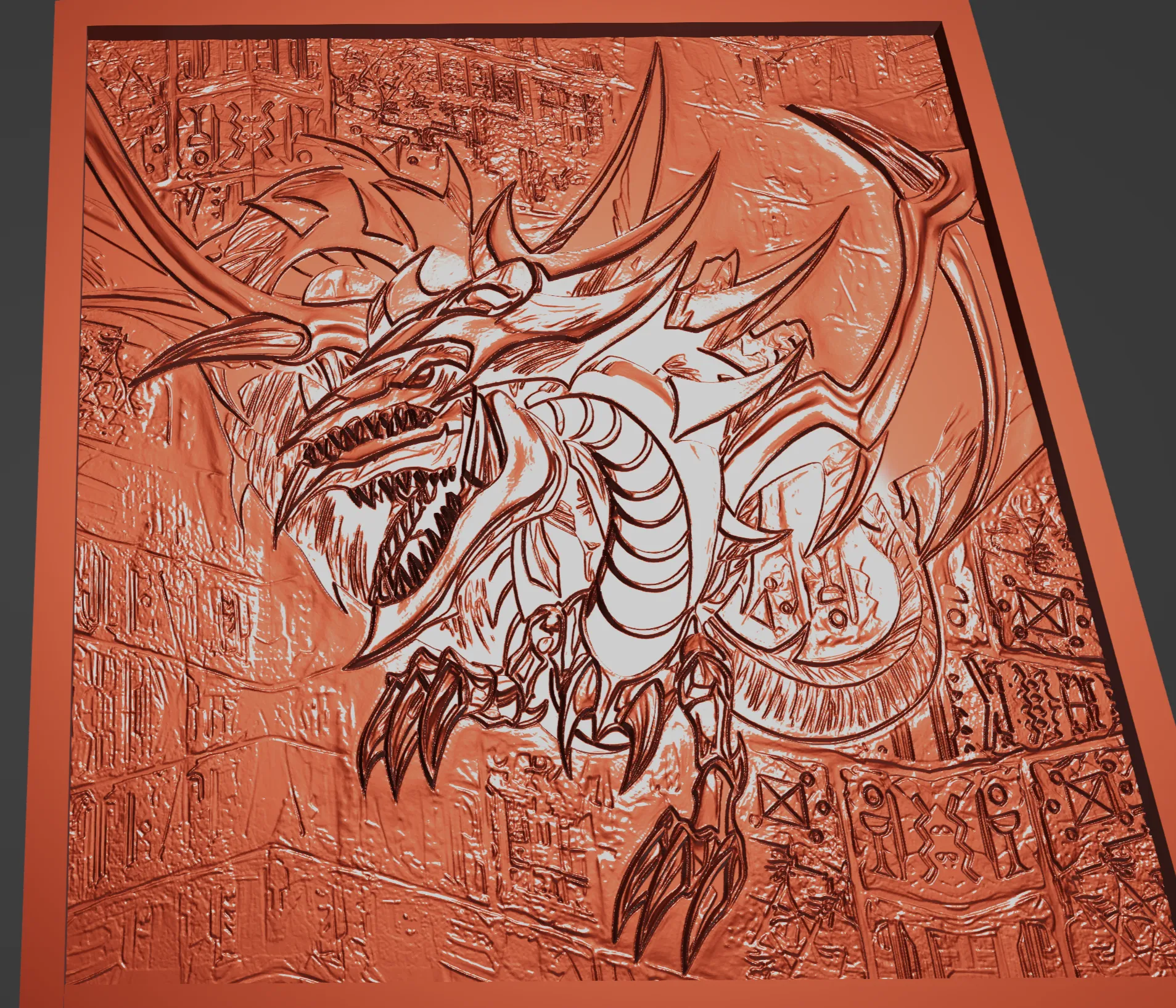 slifer the sky dragon anime version - yu-gi-oh!