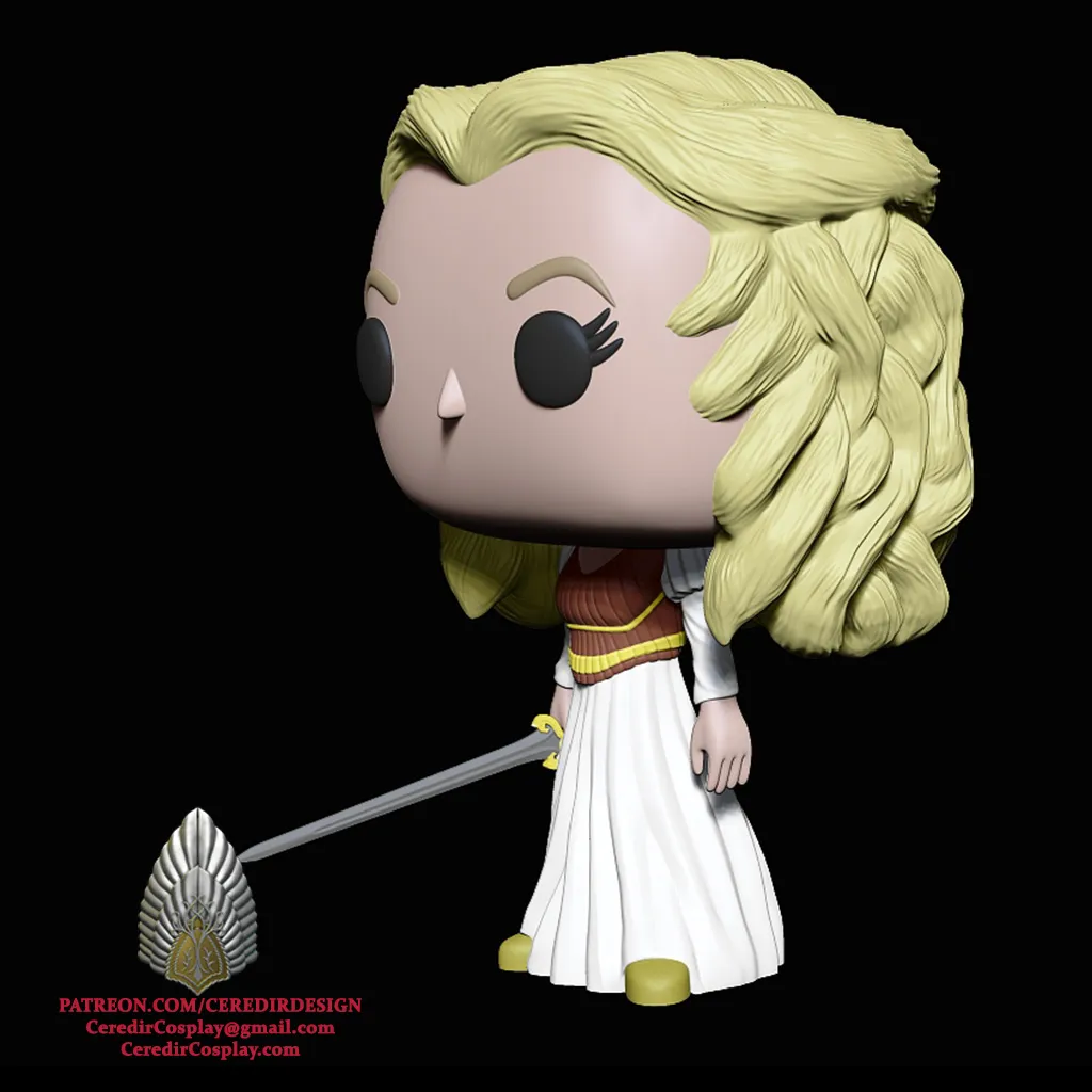 Eowyn Funko Pop lord of the rings 3D DIGITAL DOWNLOAD