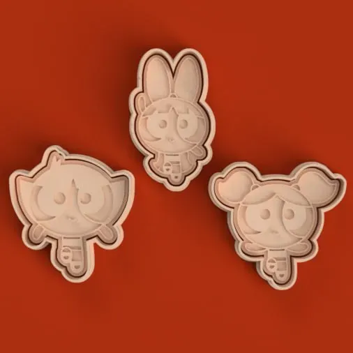 Cortantes + Estampas de las Chicas Superpoderosas