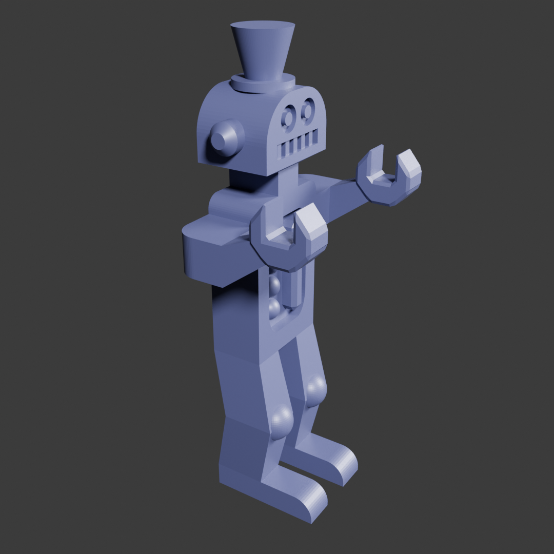 robot pencil holder 3D models download Creality Cloud