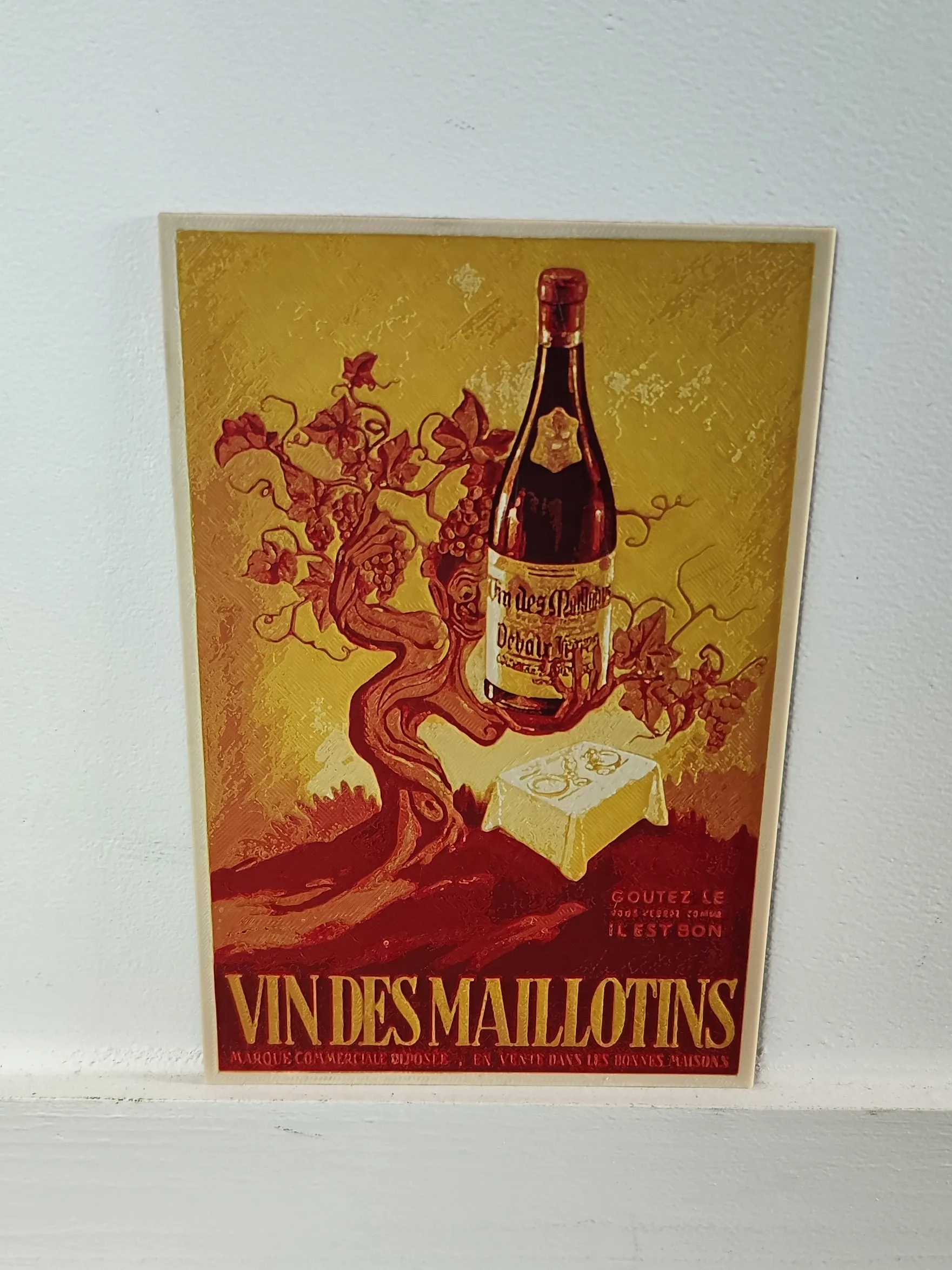 French vintage advertising - Vin des maillotins - hueforge