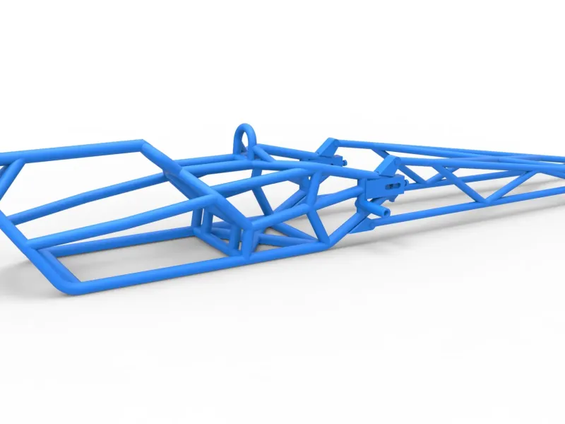 Frame of Top fuel dragster motorcycle Scale 1:25
