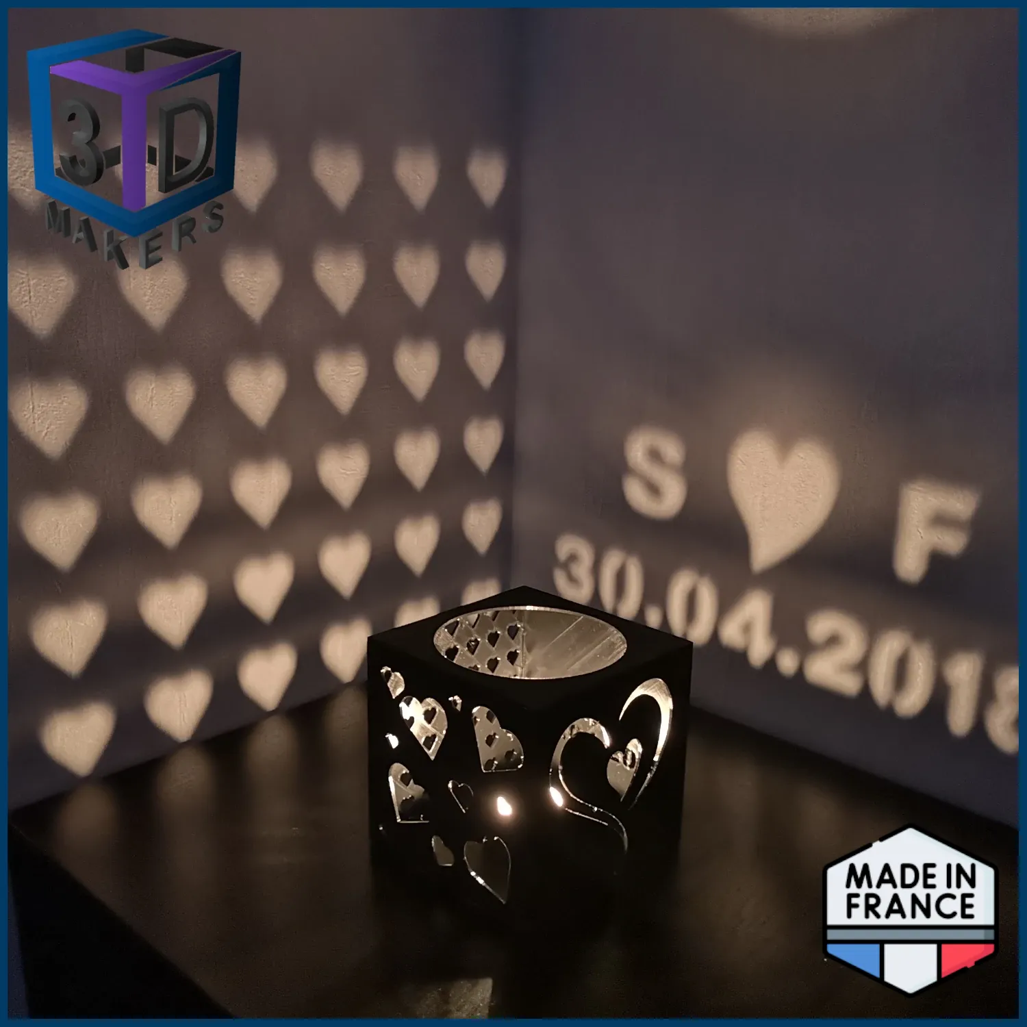 3 Additional faces for Valentine's Day Candle Lantern