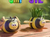flower pot Bee pencil holder STL 3MF-0