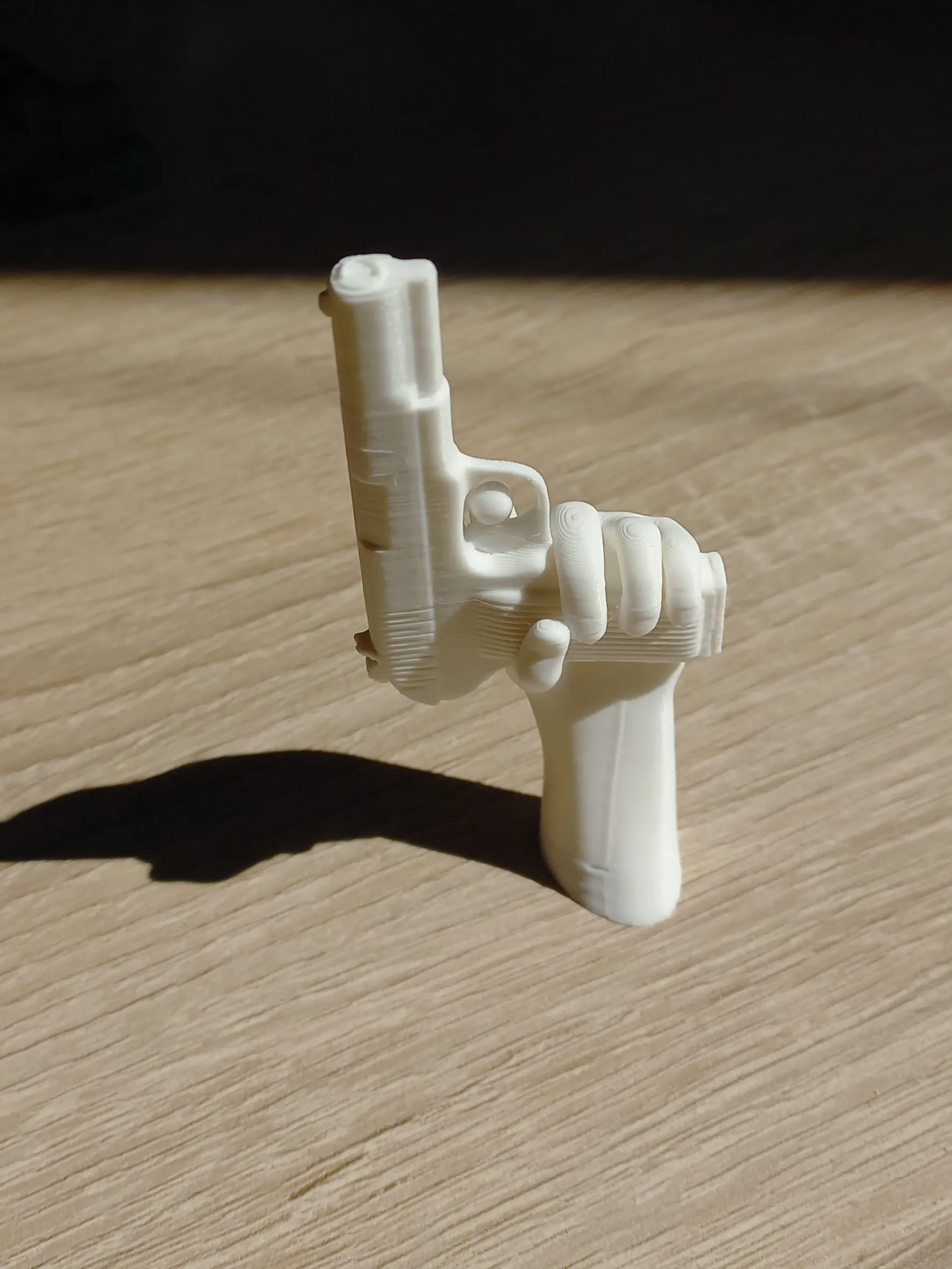 Hand with gun magnet