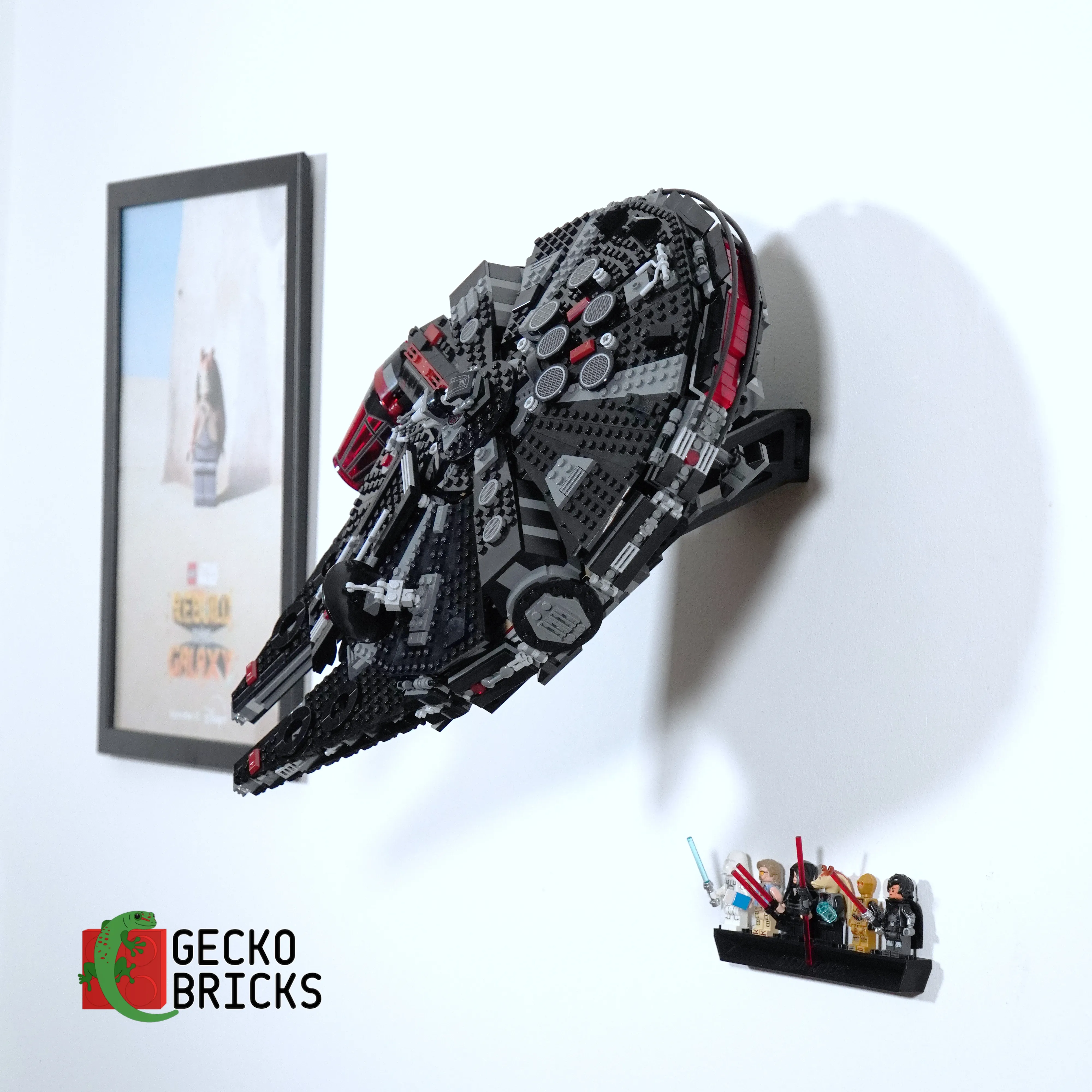 Wall mount for LEGO Star Wars The Dark Falcon 75389