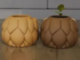 Cute Chibi Lion Planter and Desk Organizer STL 3D Model-5