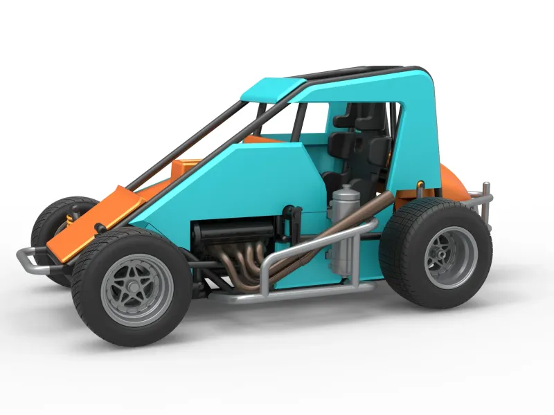 Diecast Midget car Scale 1:25