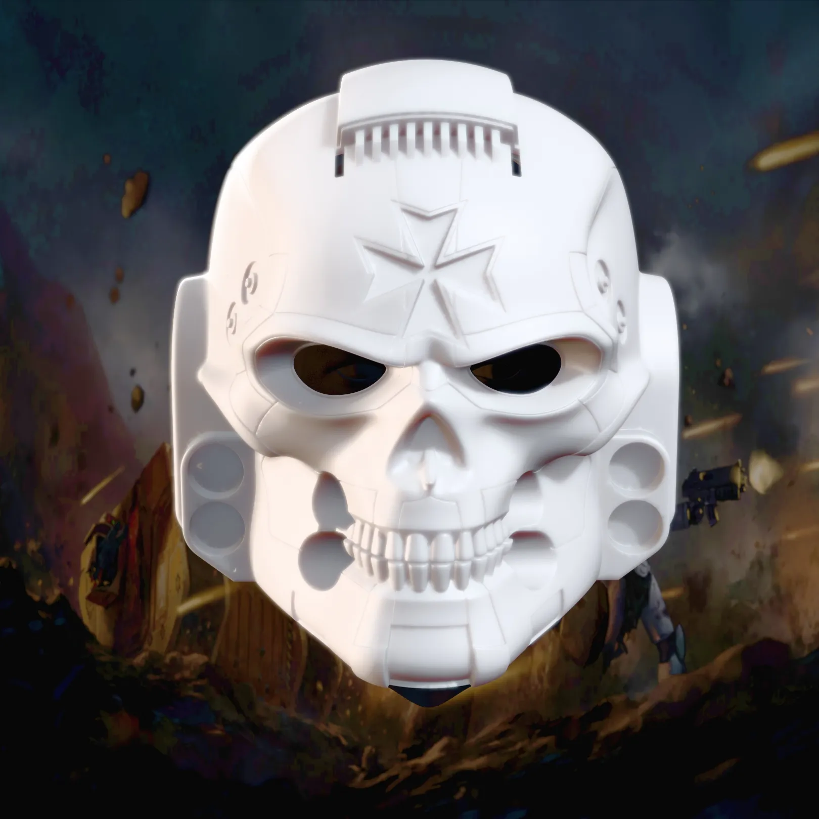 Space Marine Helmet, Multi-Parts