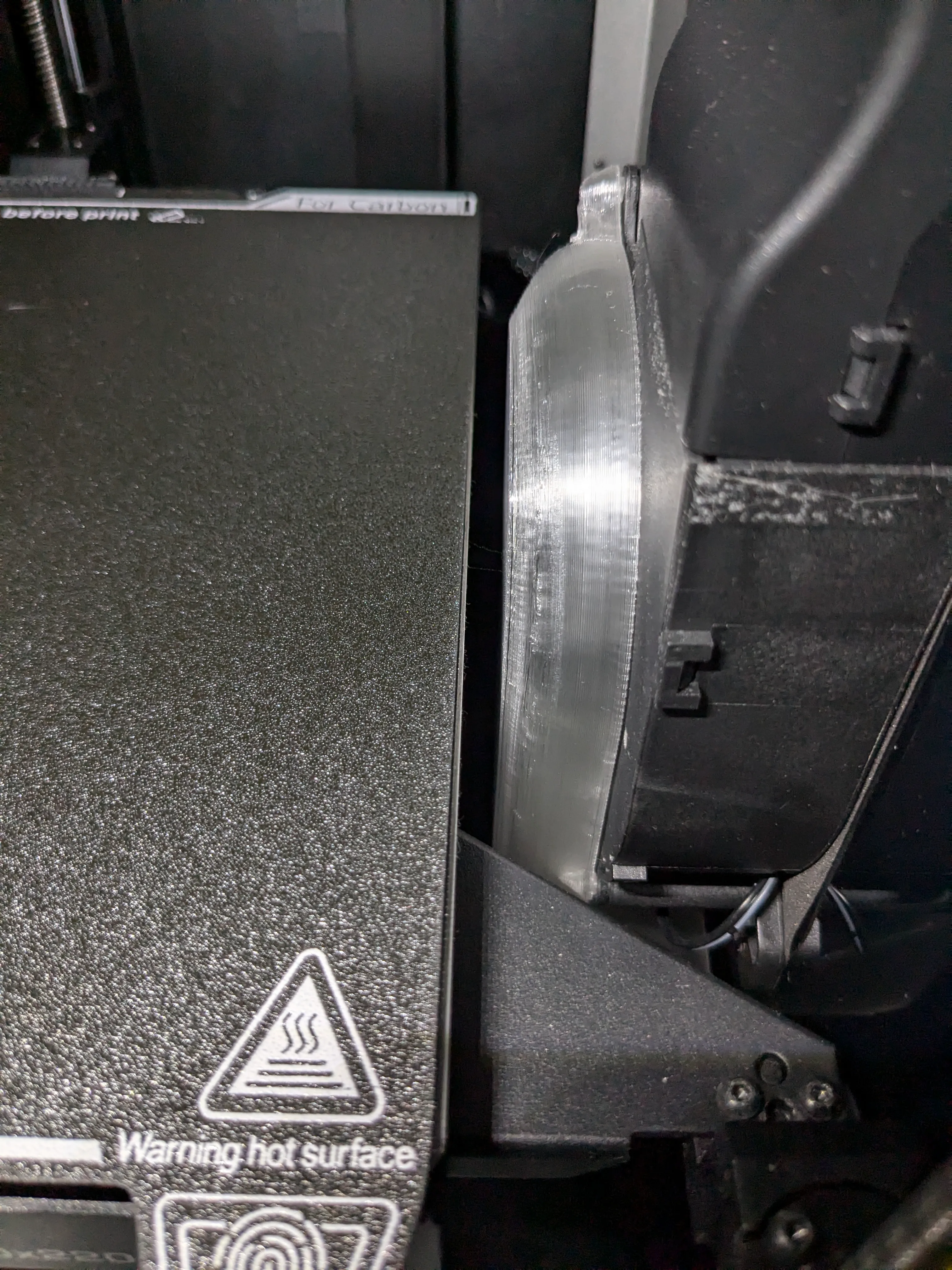 K1 / K1C Aux Fan Shroud / Cover / Baffle