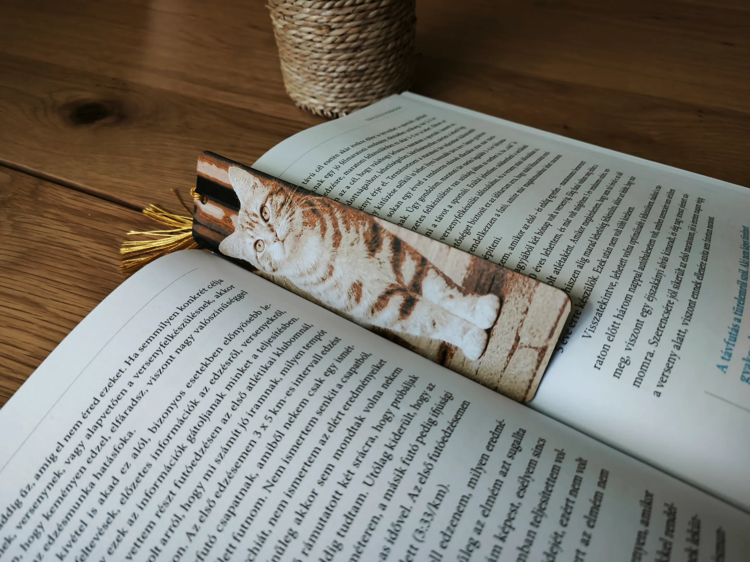 Golden Tabby Cat Bookmark
