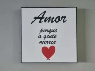 Decorative pictures: Love - Because we deserve