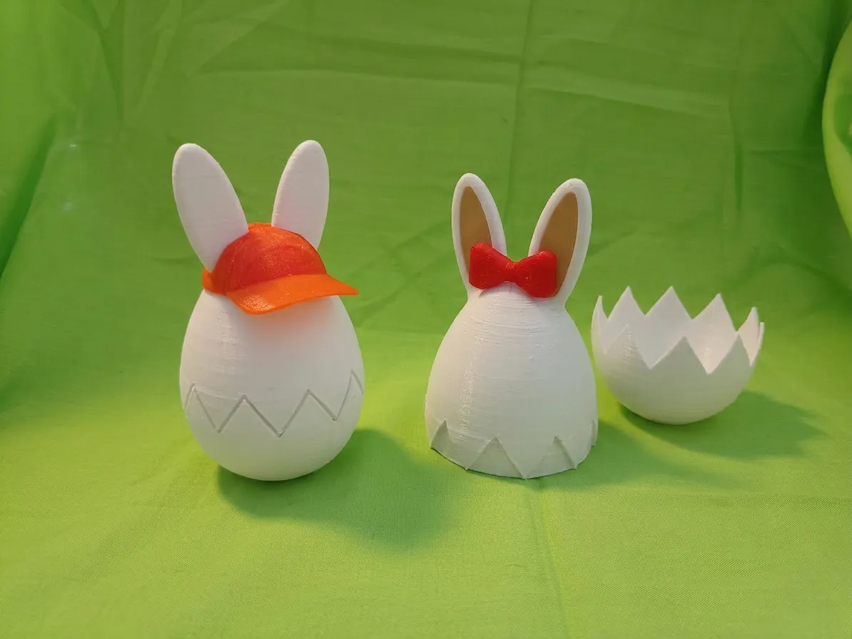 🐰 Functional Bunny Easter Egg - Candy Container & Surprise-0