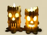 Spooky Melting Skull Candles –  Halloween Decor Tea Light Ca-1