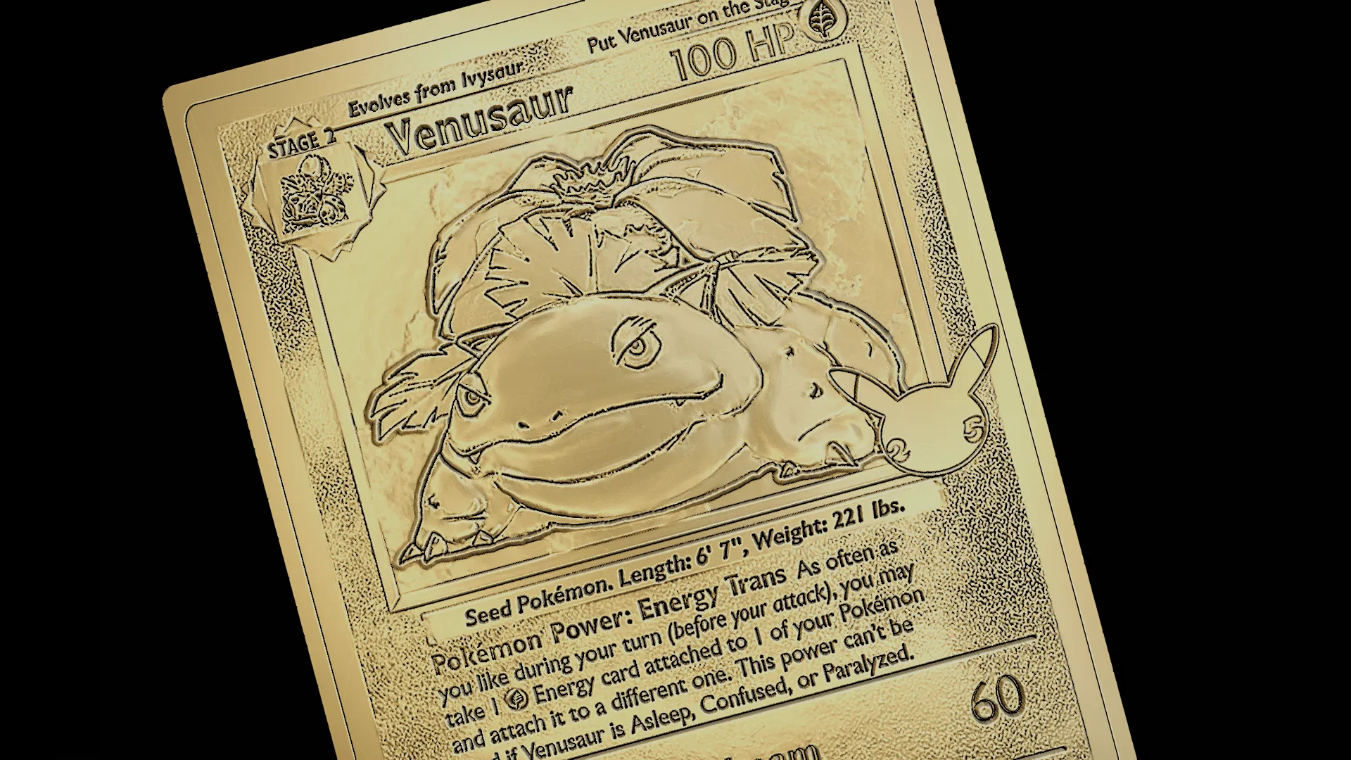Venusaur Rare Pokemon card