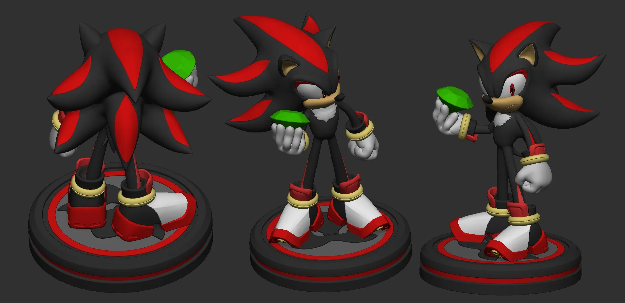 Shadow the Hedgehog with Chaos Emerald