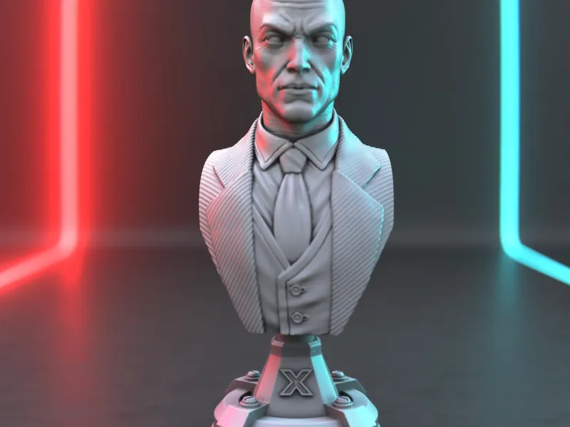 Charles Xavier Bust – X-Men Fan Art 3D Printable STL 🧠✨