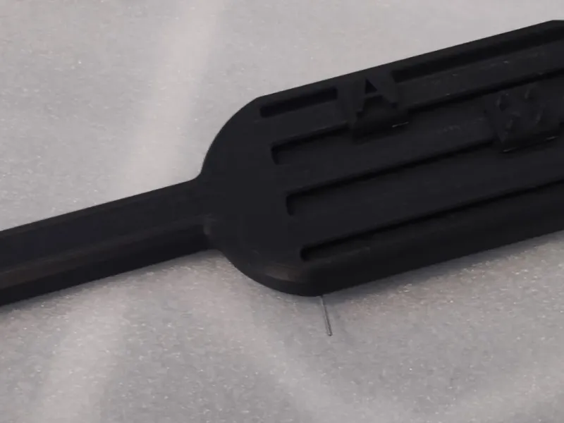 Modular paddle with letters, numbers and spikes